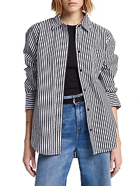 Everyday Striped Button-Up Shirt