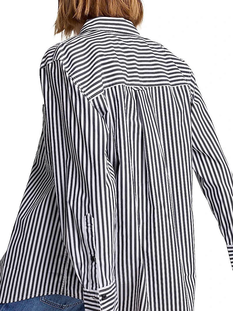 Everyday Striped Button-Up Shirt