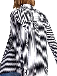 Everyday Striped Button-Up Shirt
