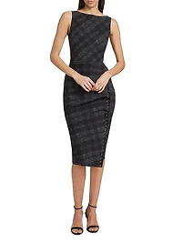 Adlia Plaid Cocktail Dress