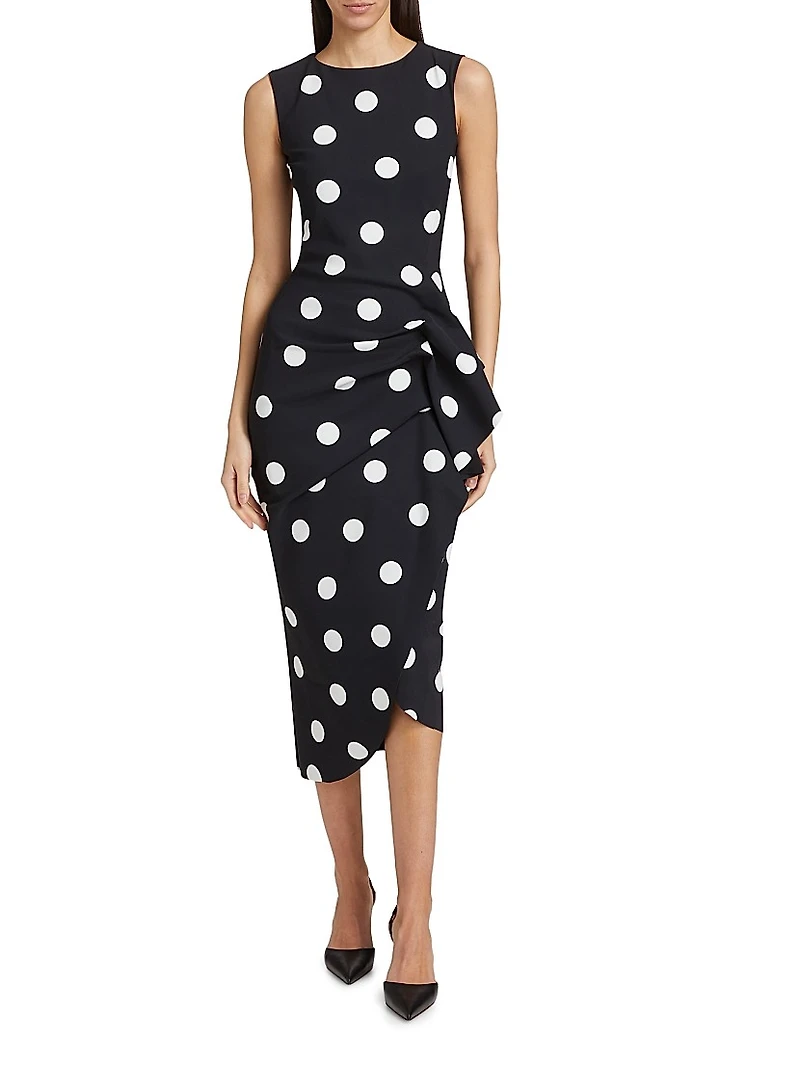 Wang Polka Dot Cocktail Dress