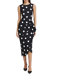 Wang Polka Dot Cocktail Dress