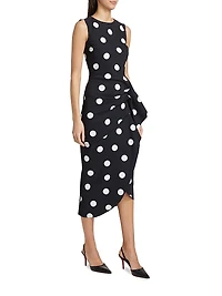 Wang Polka Dot Cocktail Dress