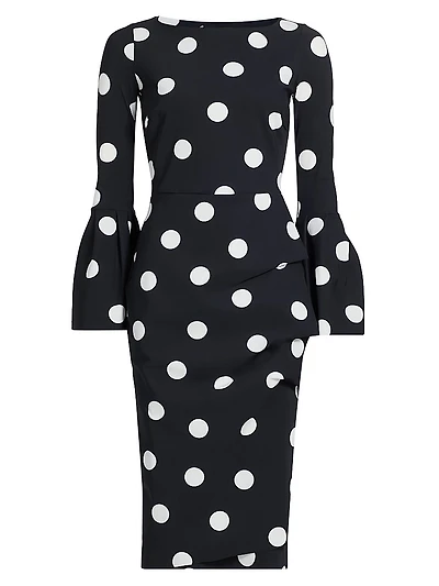 Addax Polka Dot Cocktail Dress