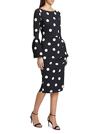 Addax Polka Dot Cocktail Dress