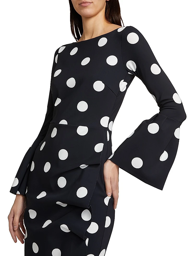 Addax Polka Dot Cocktail Dress