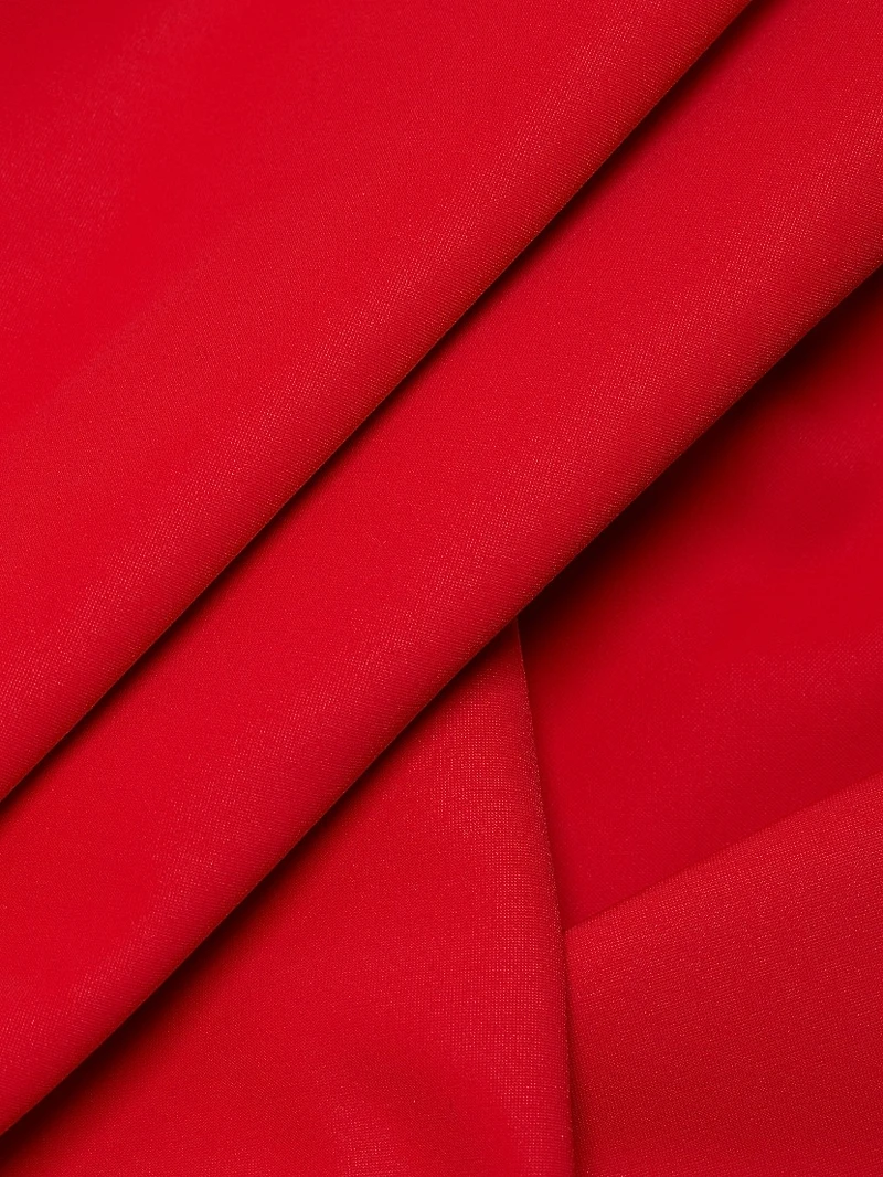 Wang Ruffle Cocktail Midi-Dress