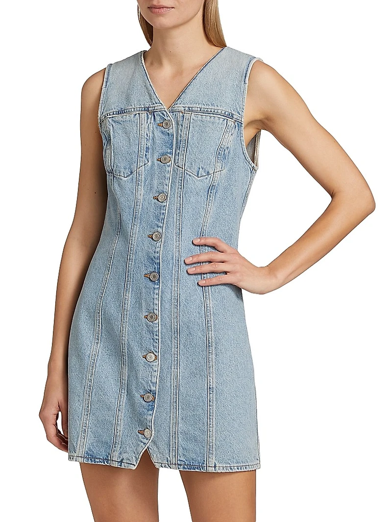 Trina Denim Sleeveless Minidress