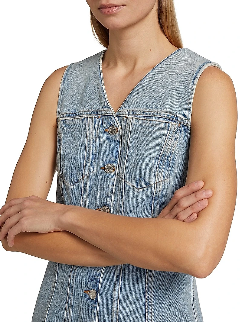 Trina Denim Sleeveless Minidress