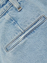 Becker Pleated Denim Shorts