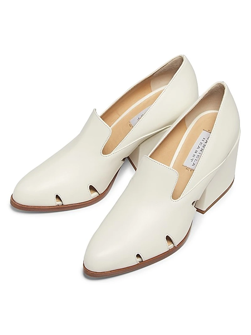 Eliza 80MM Leather Loafers