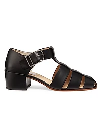 Lyle 45MM Leather Caged Sandals