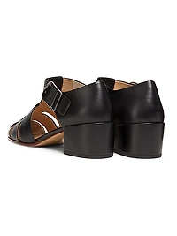 Lyle 45MM Leather Caged Sandals