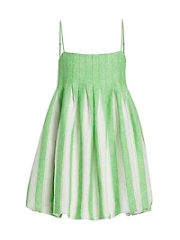 Kiki Linen-Blend Minidress