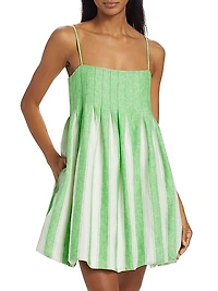 Kiki Linen-Blend Minidress