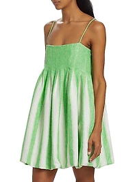 Kiki Linen-Blend Minidress
