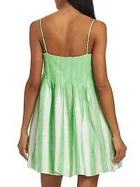 Kiki Linen-Blend Minidress