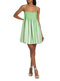 Kiki Linen-Blend Minidress