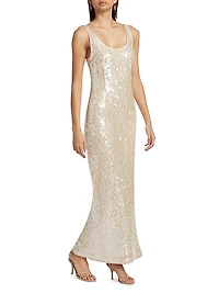 Bex Sequined Tank Maxi Dress