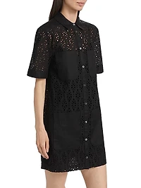 Rafaela Eyelet Mini Shirtdress