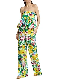 Floral Straight-Leg Pants