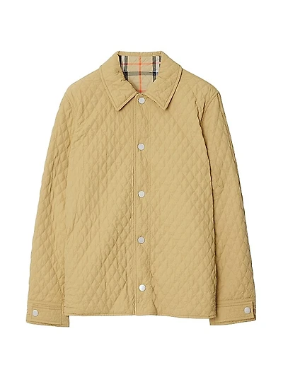 Reversible Check Quilted Jacket