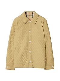 Reversible Check Quilted Jacket
