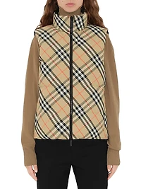 Reversible Check Down Vest