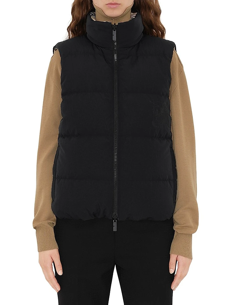 Reversible Check Down Vest