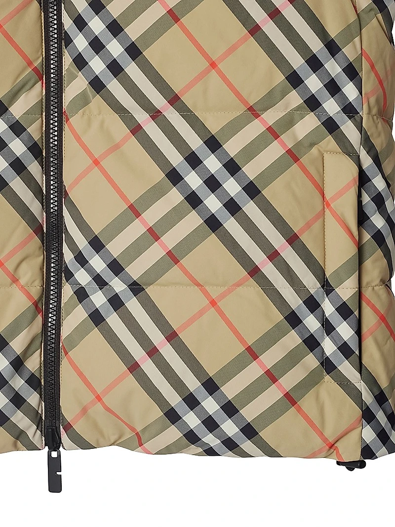 Reversible Check Down Vest