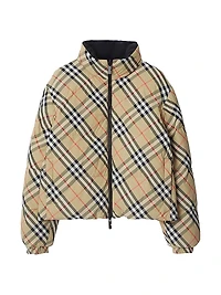 Reversible Check Down Jacket