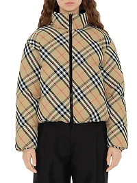 Reversible Check Down Jacket