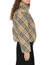 Reversible Check Down Jacket