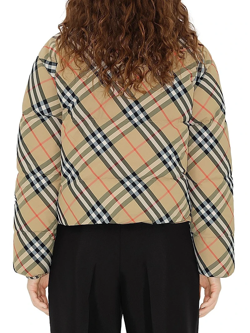 Reversible Check Down Jacket