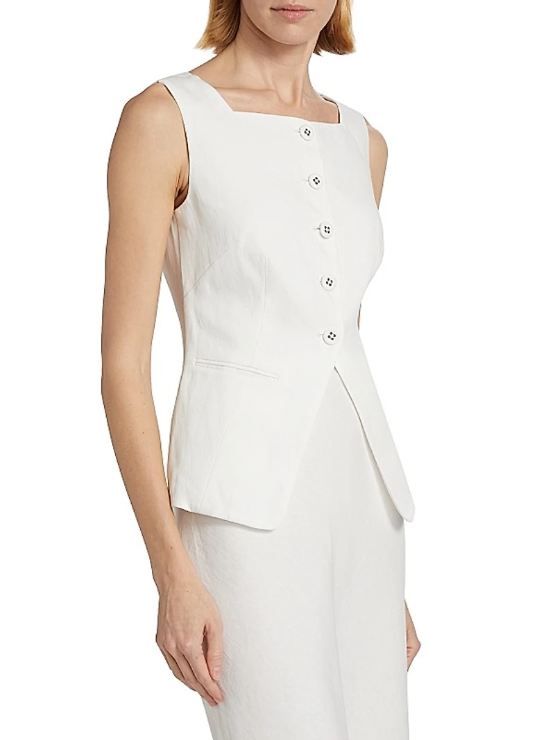 Zuzu Linen Waistcoat