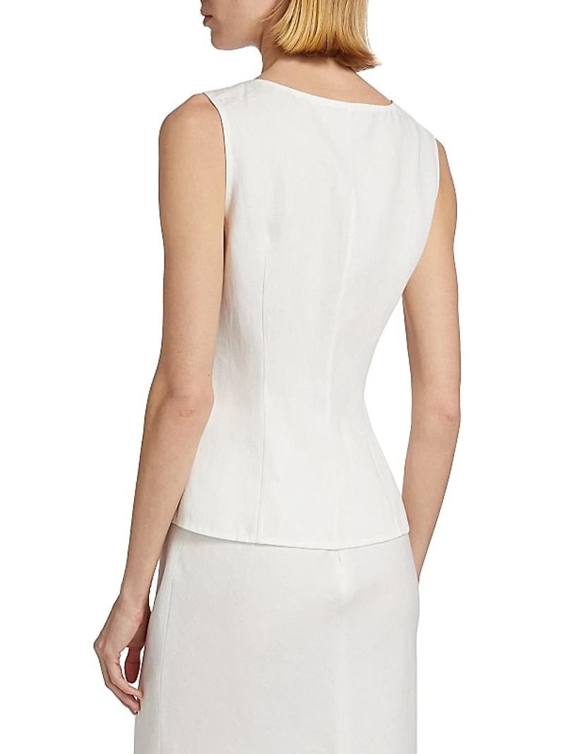 Zuzu Linen Waistcoat