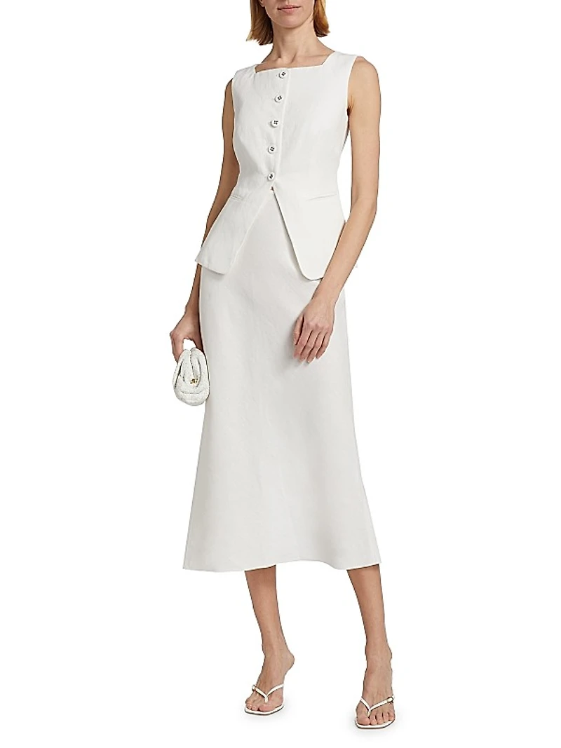 Zuzu Linen Waistcoat