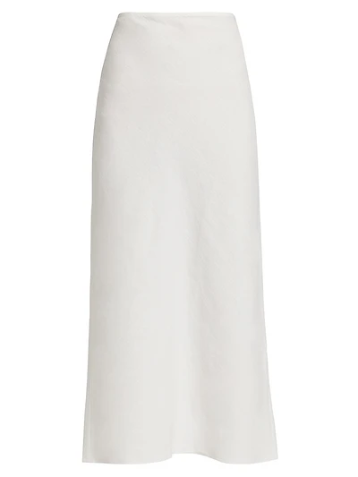 Carine Linen Midi-Skirt