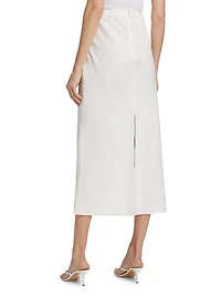 Carine Linen Midi-Skirt