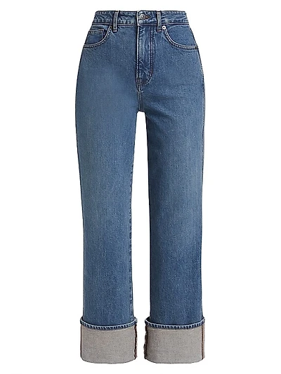 Dylan High-Rise Straight-Leg Jeans