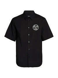 Logo Patch Cotton Shirt