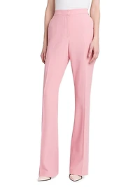 Crepe Straight-Leg Trousers