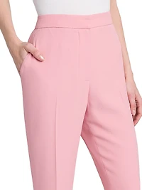 Crepe Straight-Leg Trousers