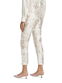 Cherry Blossom Jacquard Pants