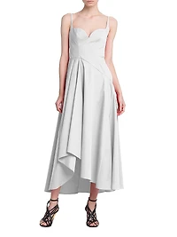 Cotton Poplin Sweetheart Maxi Dress