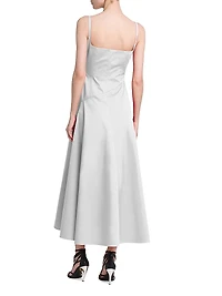 Cotton Poplin Sweetheart Maxi Dress