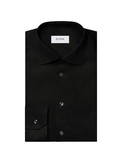 Cotton-Twill Contemporary-Fit Dress Shirt