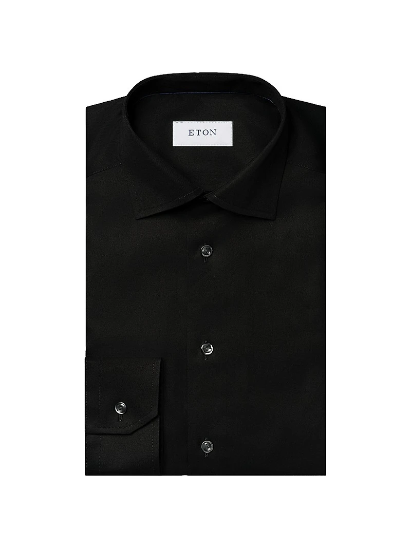 Cotton-Twill Slim-Fit Dress Shirt