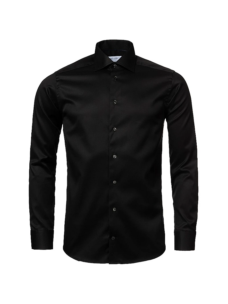 Cotton-Twill Slim-Fit Dress Shirt