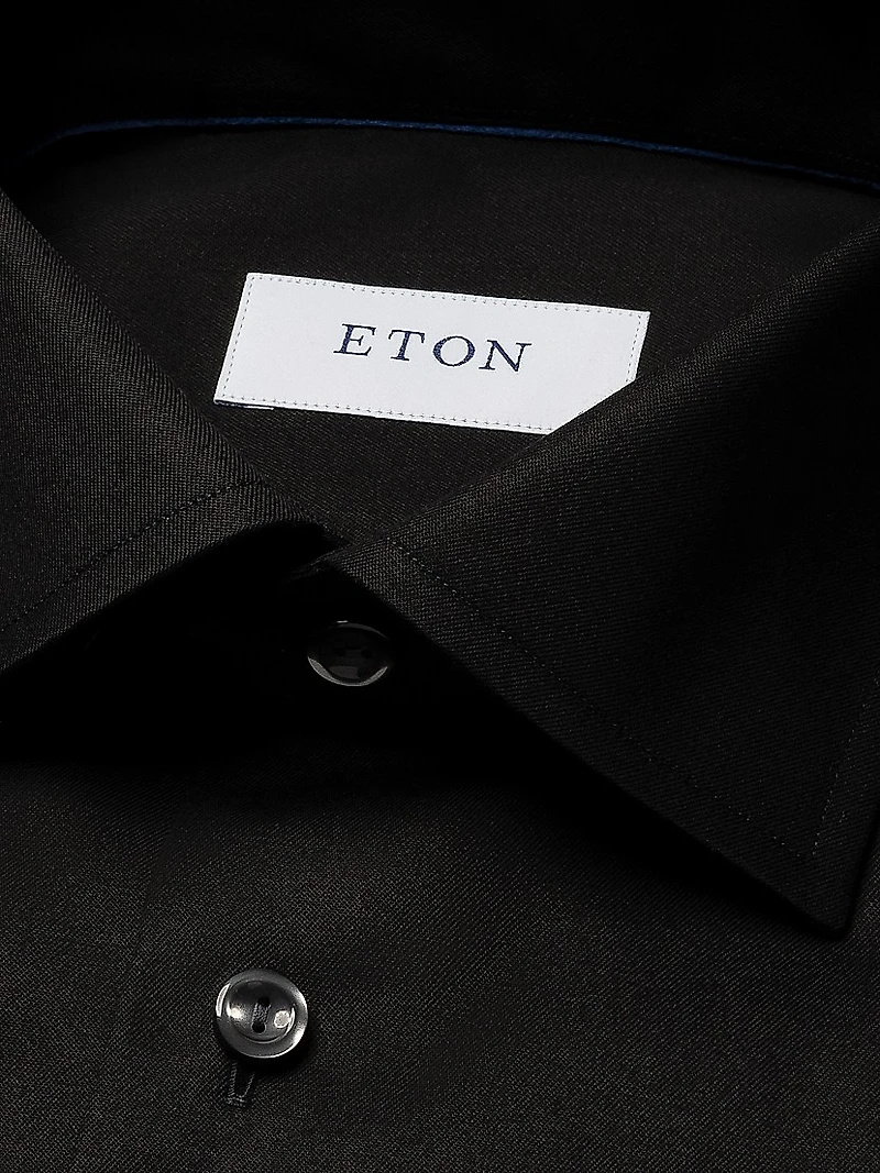 Cotton-Twill Slim-Fit Dress Shirt